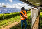 Carrying out a routine inspection of the ground-level solar installation at Central University